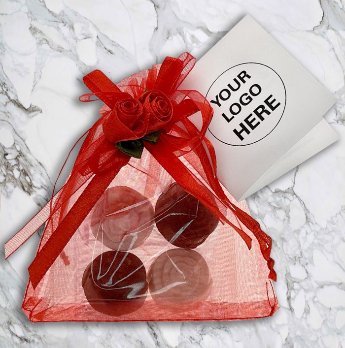 Mini Rose Organza Bag Red
