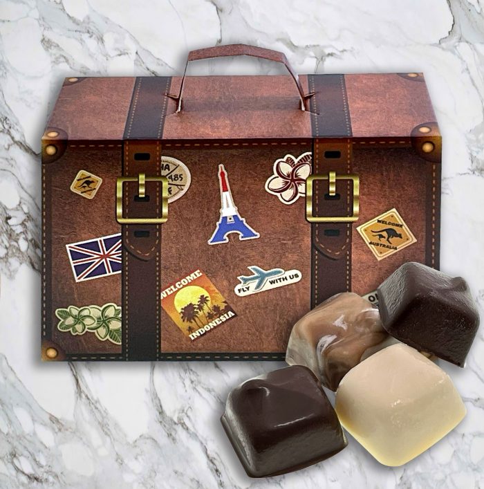 Vintage Suitcase Truffles Box